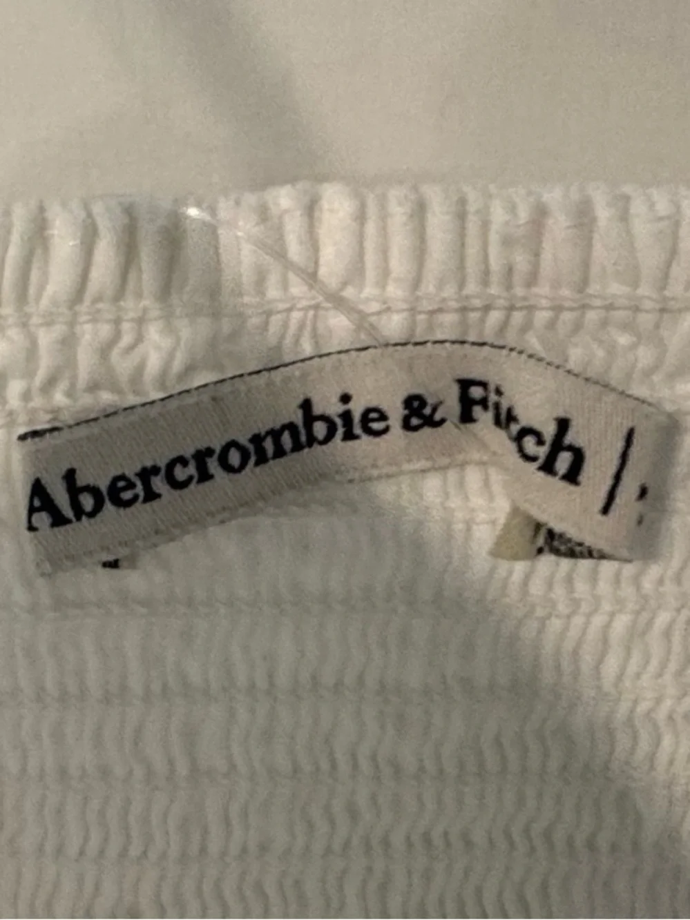 Abercrombie & Fitch White Pintuck Flowy Maxi Dress Large Petite